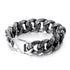 herrenarmband stahlarmband königskette rocker biker panzerkette uniqal